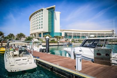 Exterior view of Bay La Sun Hotel & Marina by the beach