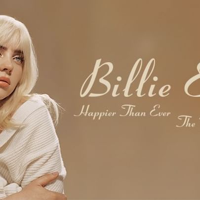 Poster of Billie Eilish world tour at Brady Hotels