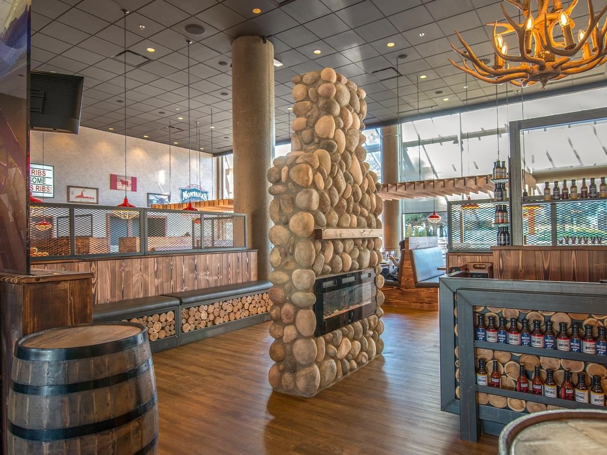 Interior of Montana's BBQ & Bar in the Coast Chilliwack Hotel by APA.
