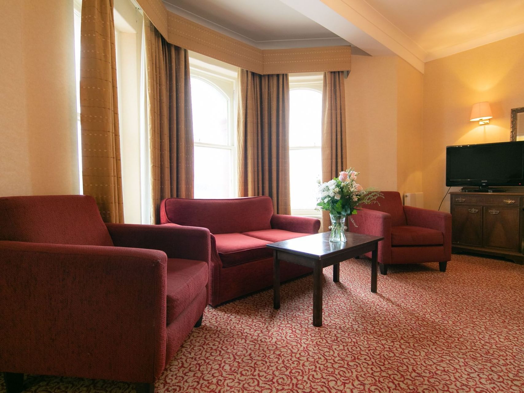 Living area in a room at The Imperial Hotel Blackpool