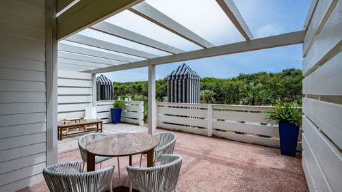 Outdoor Terrace in 1-Bedroom Family Suite at WaterColor Inn