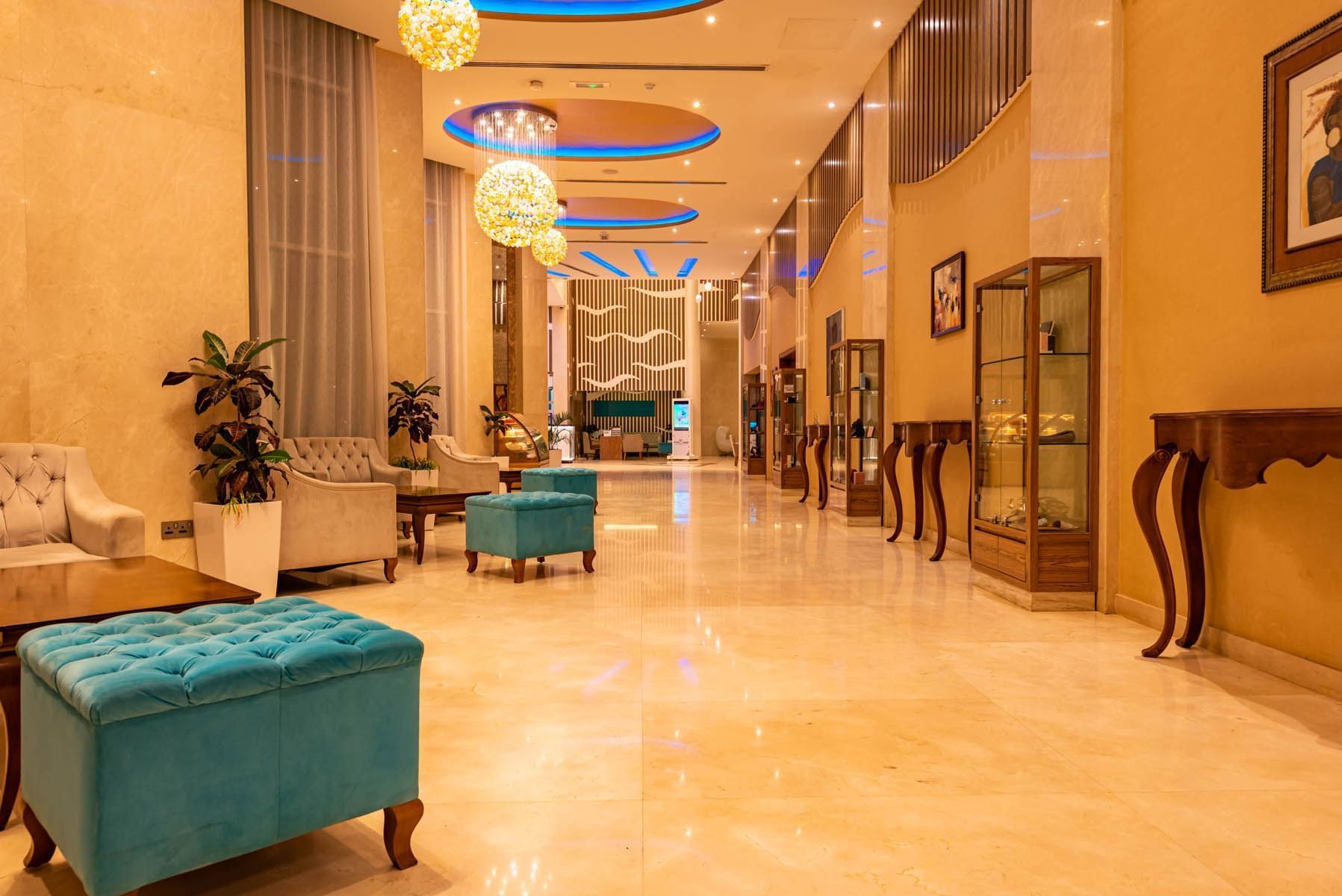 Lobby Lounge at The Pyramid Continental Hotel, Juba, South Sudan