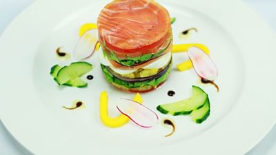 Menu at Hôtel-Club Cosmos in Contrexéville, France