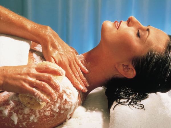 woman getting a massage