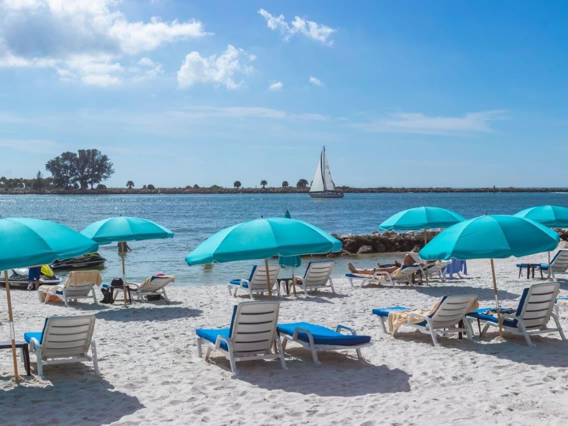 Beach Lounges at Makin' Waves near Shephard's Beach Resort