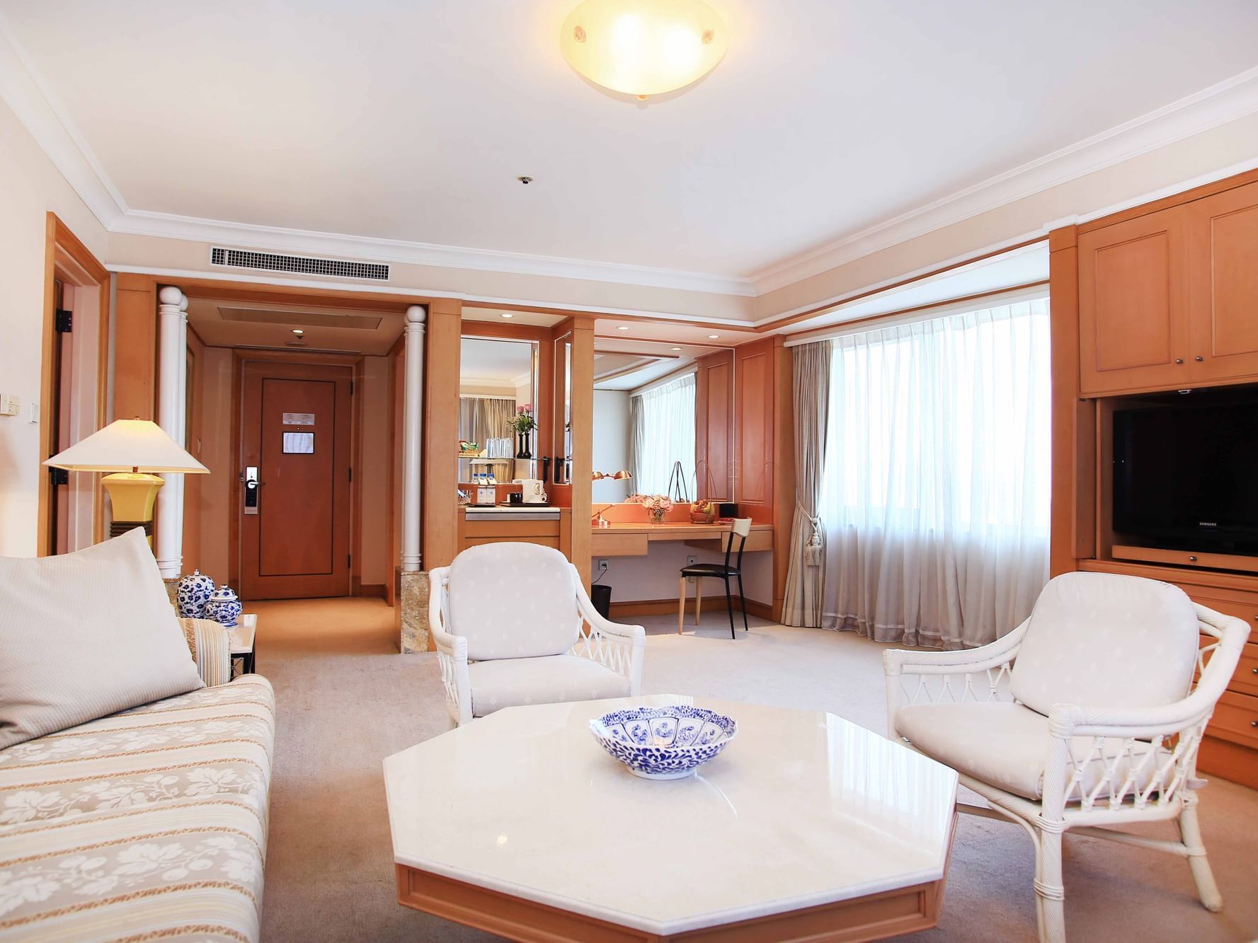 Interior of a living area in Club Suite at Hanoi Daewoo Hotel