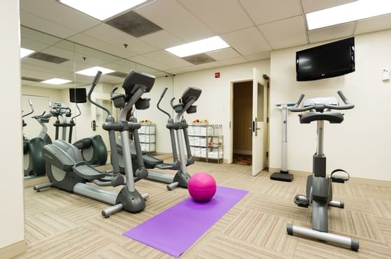 exercise room with gym equipment