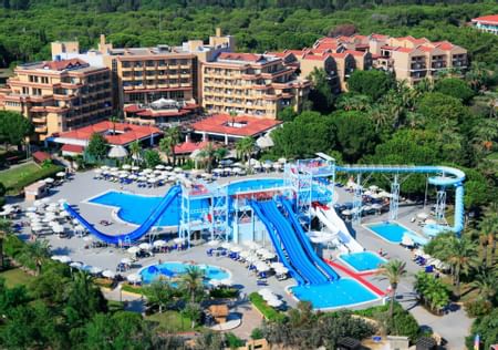 Spectacular Aerial shot of Aquaworld Belek Hotel