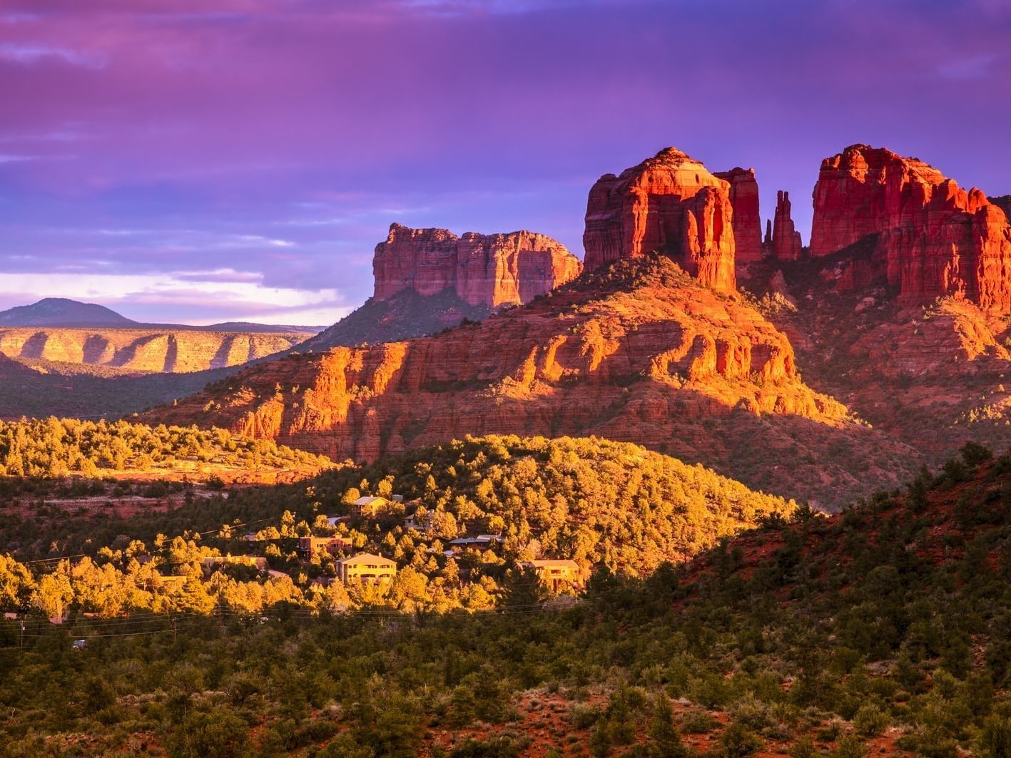 An attractive landscape with rocks and mountains