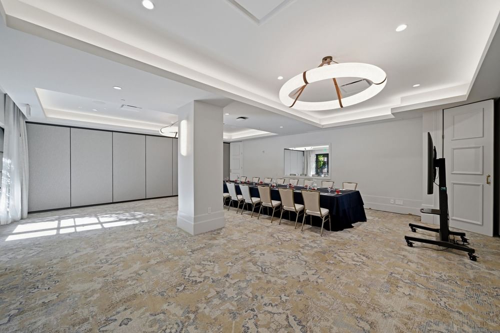 meeting room set up at el PRADO