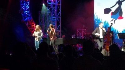 Ashley Brown and Josh Strickland at EPCOT International Festival of the Arts