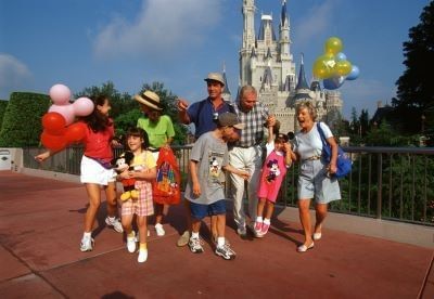 Family at Disney
