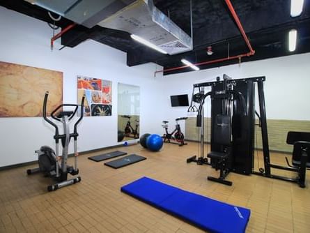 Exercise Machines & fitness equipment in the Gym at 3C Hotels