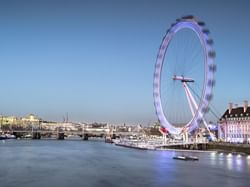 View of the London eye near Sloane Square Hotel