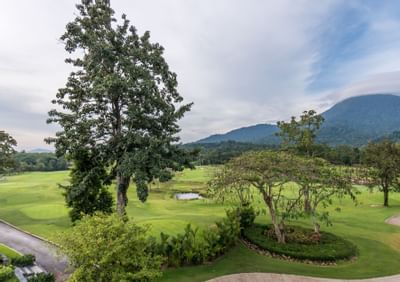 View from Grand Deluxe Mountain View Room at Chatrium Resort