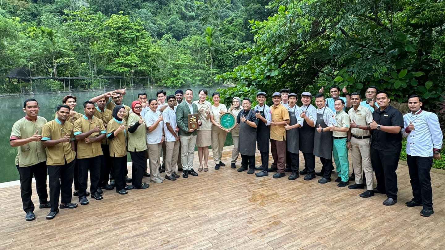 Winners of Sustainability Awards 2024 by Luxury Lifestyle posing for a picture at The Banjaran Hotsprings Retreat