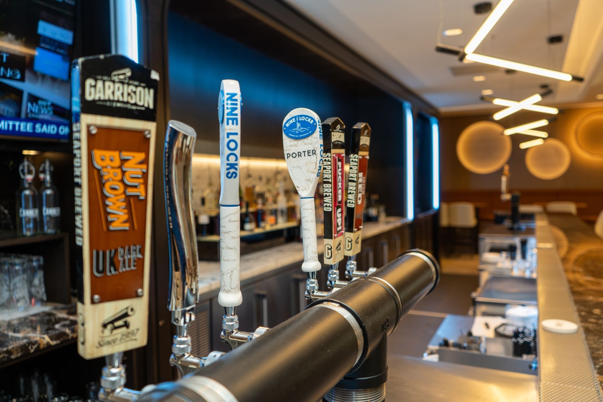 Cannery Kitchen & Social Beer taps at Atlantica Hotel Halifax