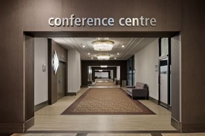 hallway to conference centre