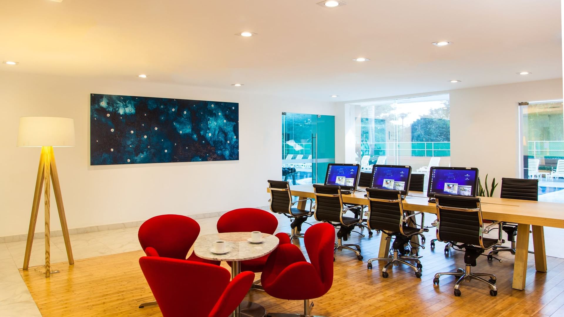 Interior of meeting room at Fiesta Inn Culiacán