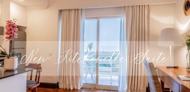 Interior of The Kitchenette suite at Polana Serena Hotel