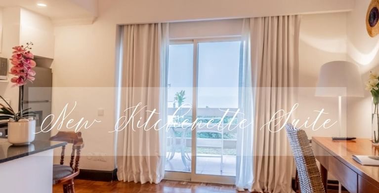 Interior of The Kitchenette suite at Polana Serena Hotel