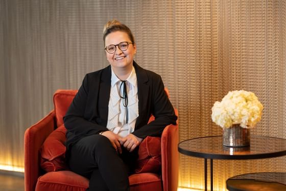 Close-up of Claudia Backofen, Best Western Hotel Spirgarten