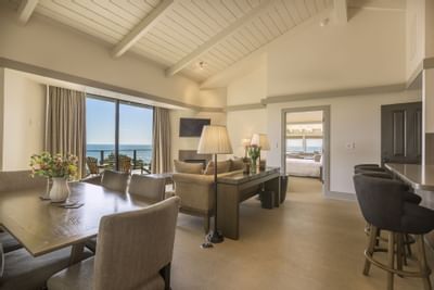 Living room in the Heritage suite at Heritage House Resort