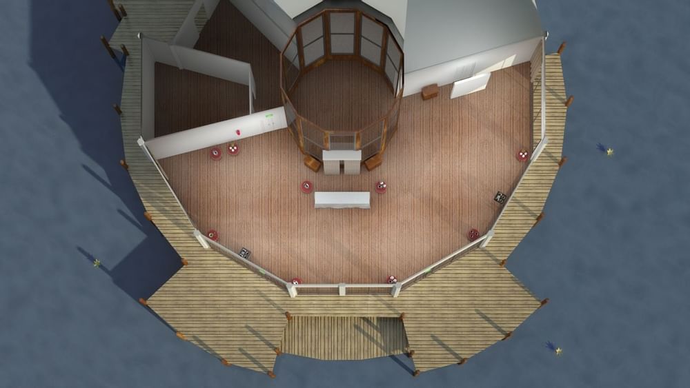 Aerial view of Lily’s on the Lagoon at Novotel Sunshine Coast Resort