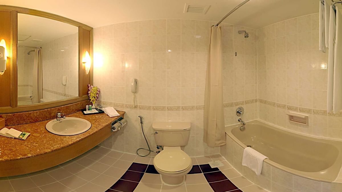 Modern bathtub in the Club Room at Sunway Resort