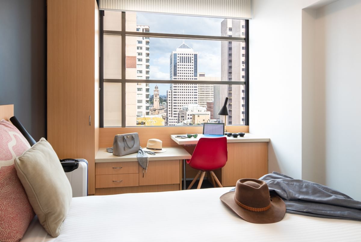 Bedroom of Superior King Room at ibis Sydney World Square Hotel