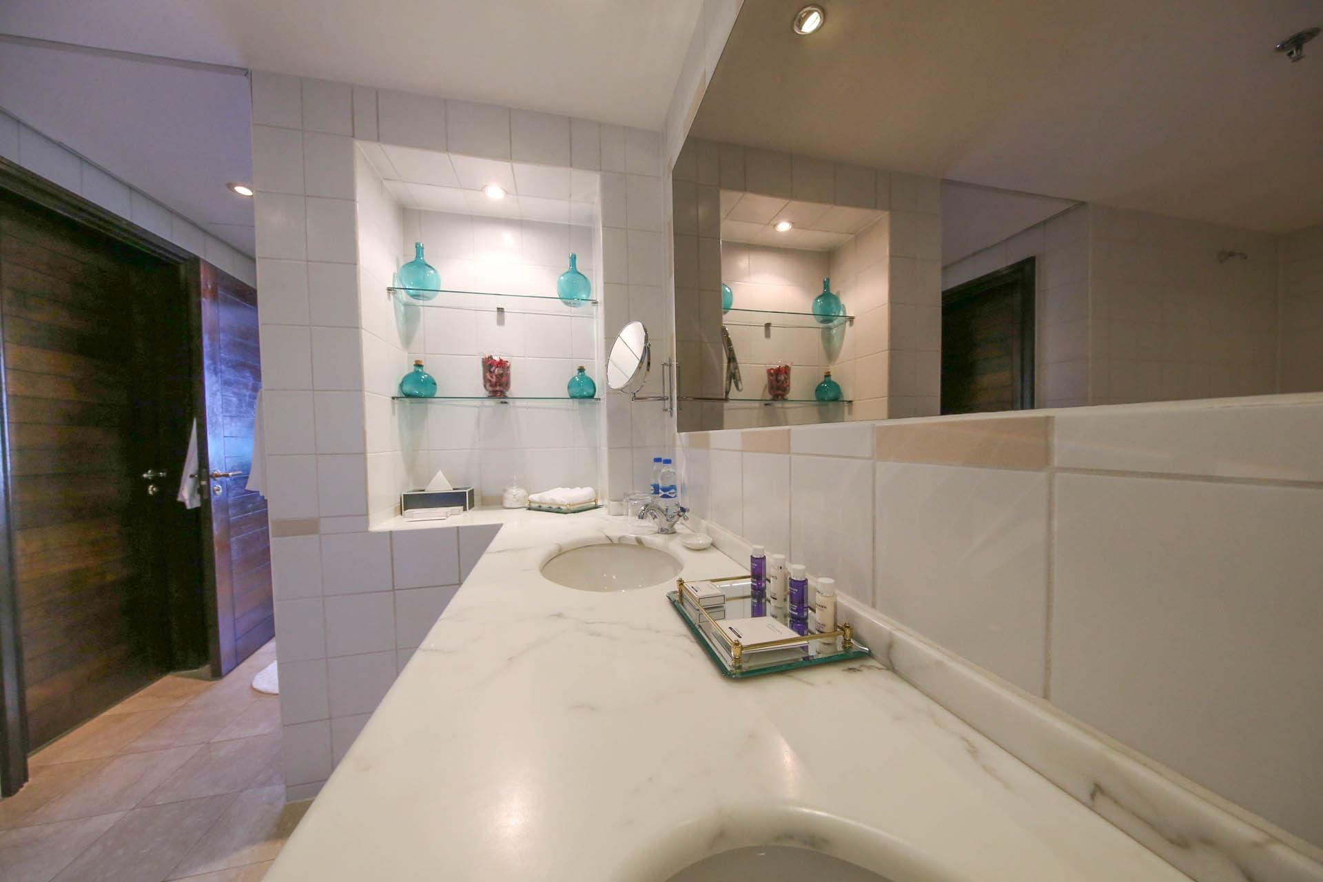 Vanity in the Presidential Suite at Dar Es Saalam Serena Hotel