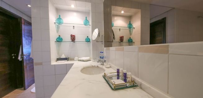 Vanity in the Presidential Suite at Dar Es Saalam Serena Hotel