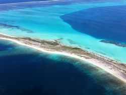 Aerial view of Abrolhos Islands & ocean near Nesuto Hotels