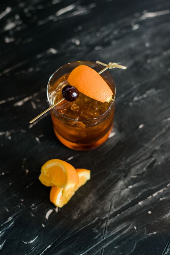 A cocktail served at Alderbrook Resort & Spa