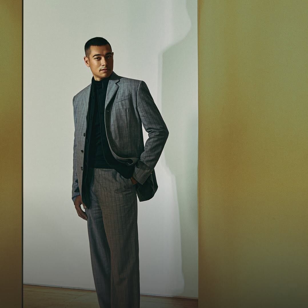 Gentleman in a Suite posing for The Business Times at The Dwarika’s Hotels and Resorts