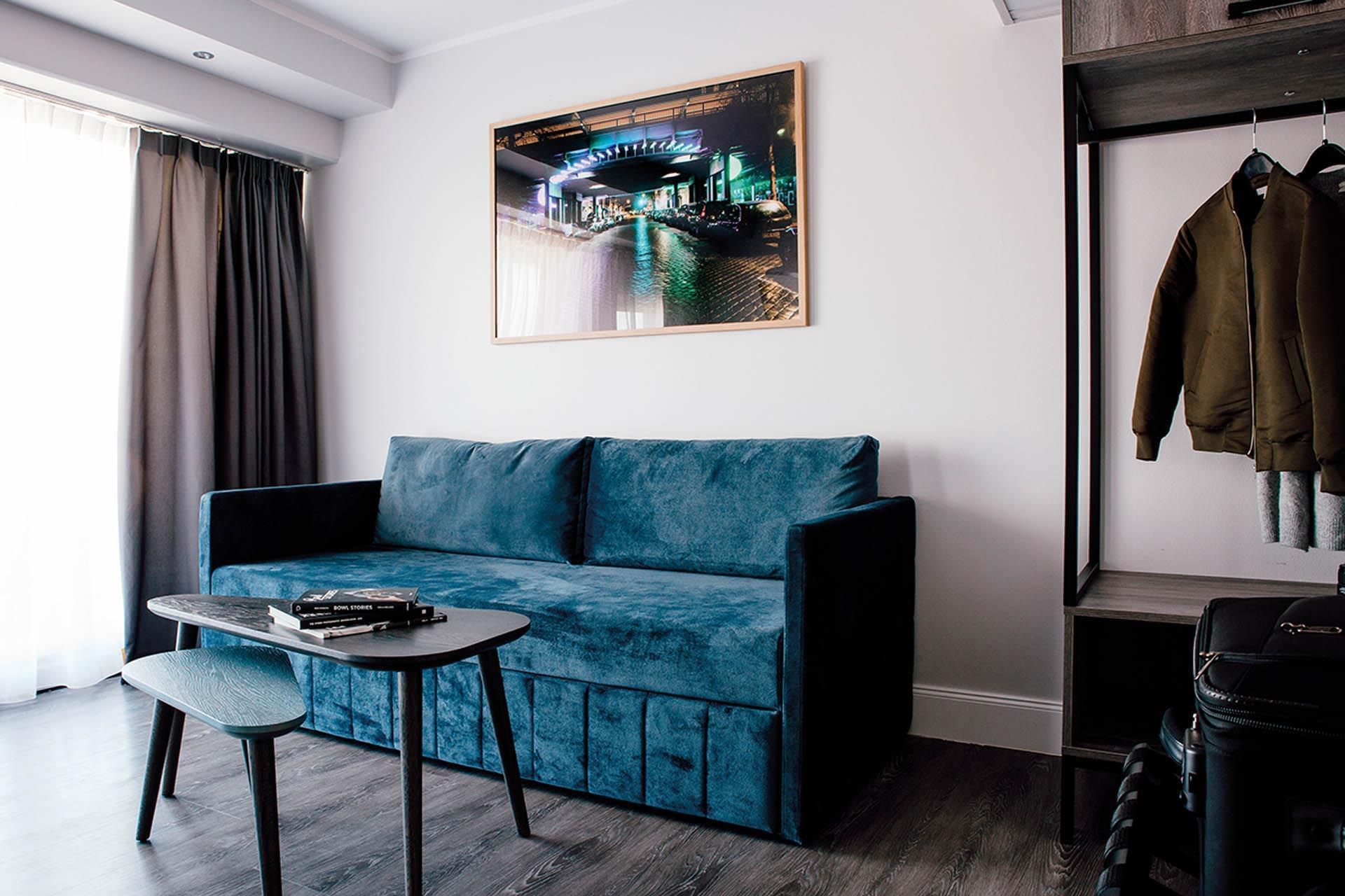 Interior of a sitting area in a room at Hotel Berlin Berlin