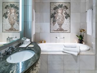 Bathroom in Deluxe Versace Room City View at Palazzo Versace 