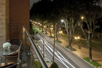 Street view from Balcony