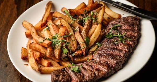 Steak Frites served at Maison Clement at The Chancellor on Currie