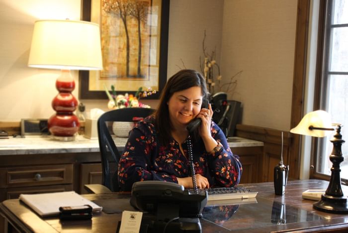 Headshot image of receptionist captured at Stein Eriksen Lodge