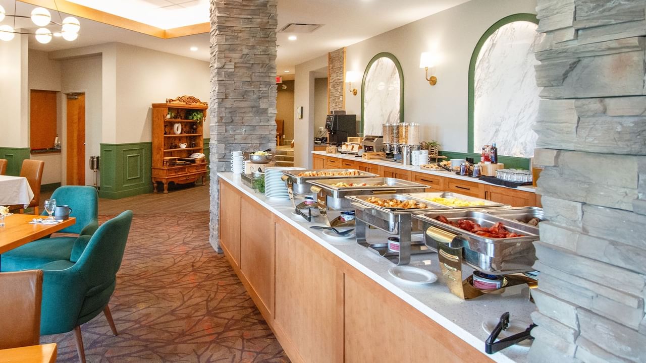 Hotel breakfast buffet