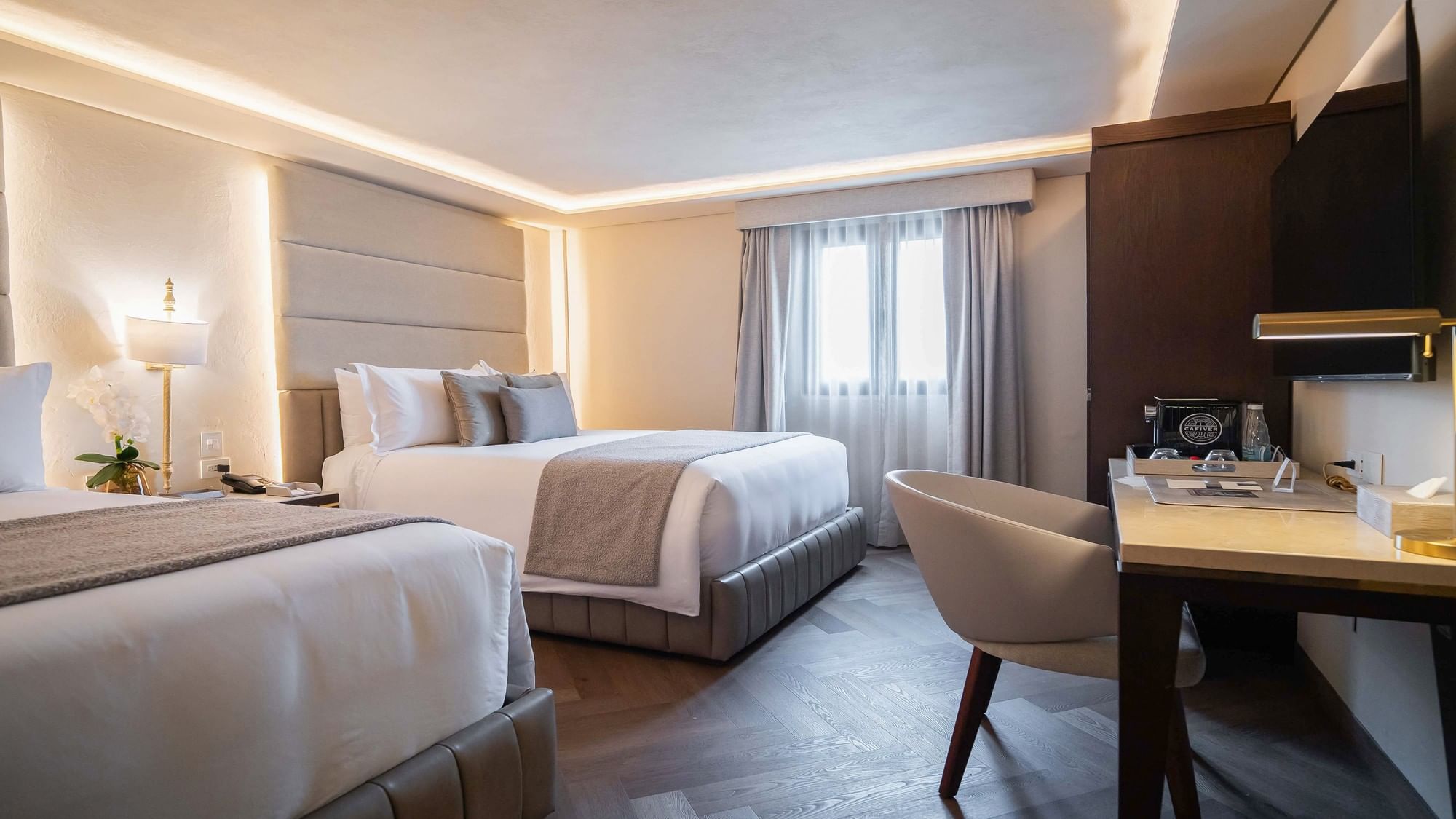 Habitación de lujo con 2 camas Queen en Quinta Real Puebla, Heroica Puebla de Zaragoza