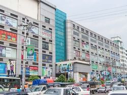 Aerial view of Yuzana Plaza near Chatrium Hotel Royal Lake Yangon