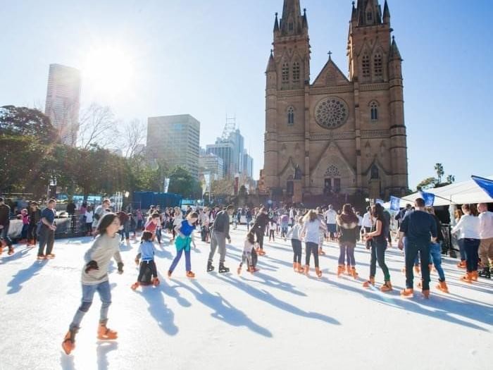 Skating at Cathedral Square - Pullman Sydney Hyde Park