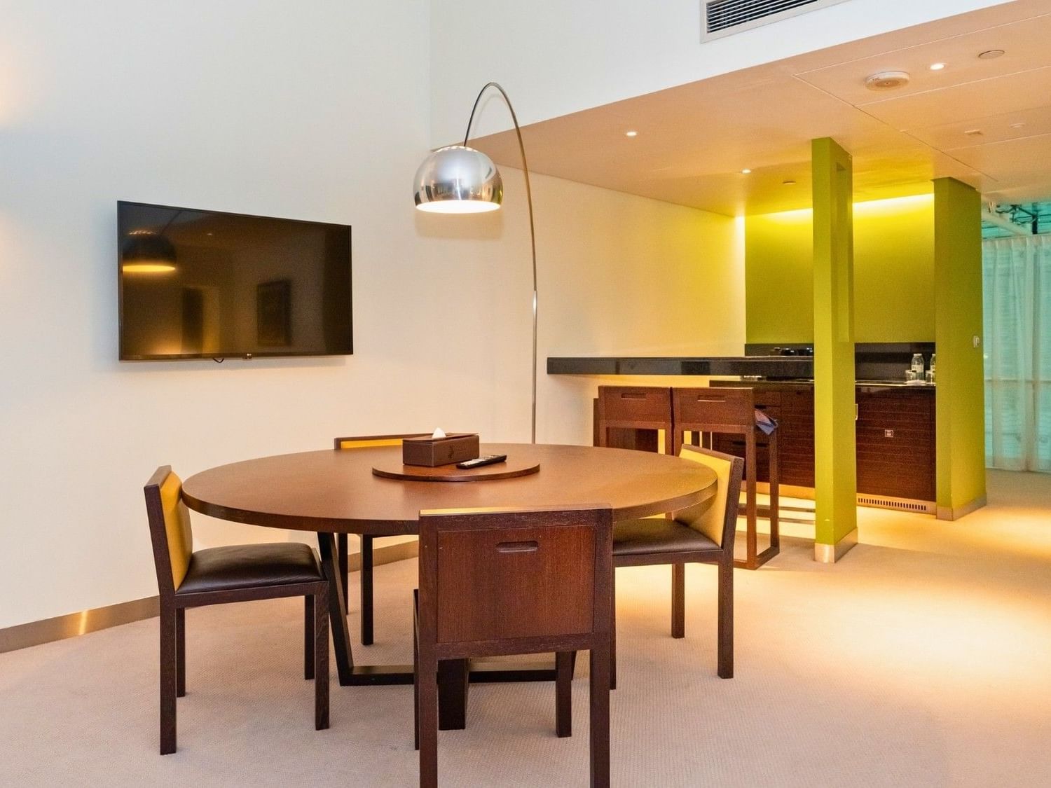 Comfortable sofa in the Living area of Royal Suite at Dubai International Hotel