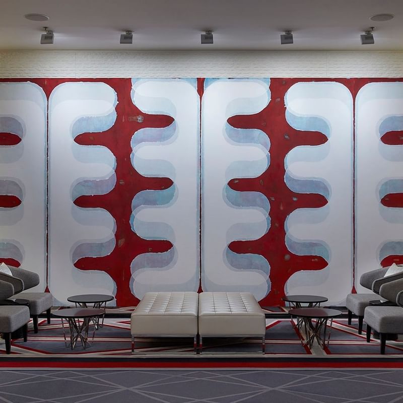 Interior of the lounge area at Crown Promenade Melbourne