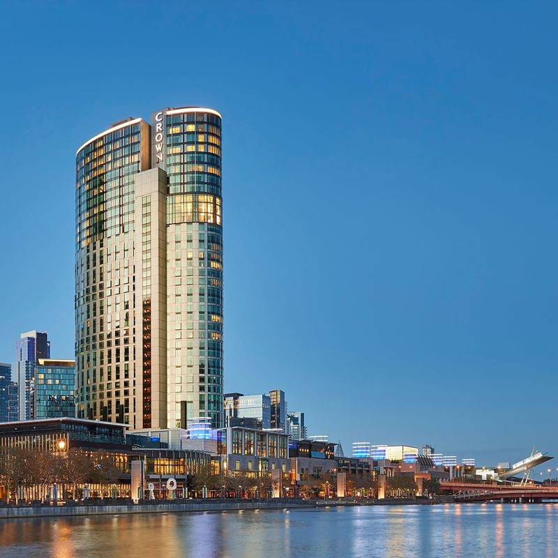 An Exterior view of Crown Towers Melbourne Hotel
