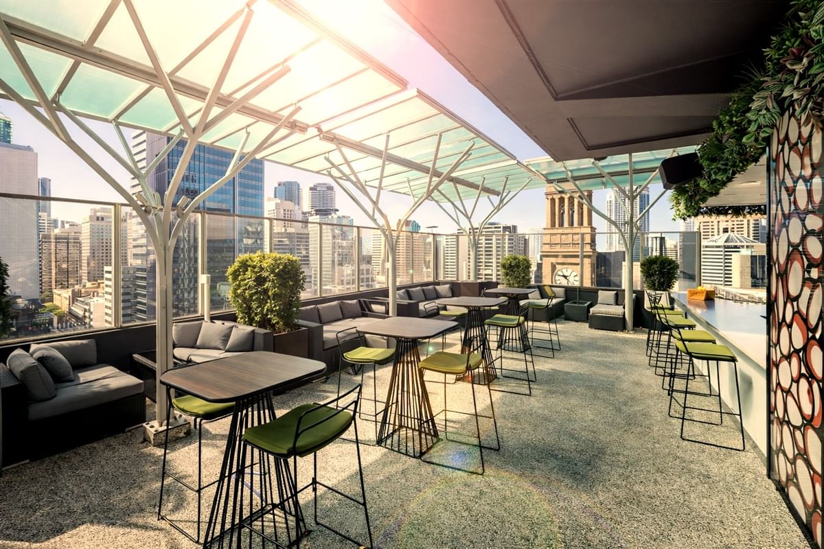 Sixteen Antlers Rooftop Bar above Brisbane King George Square