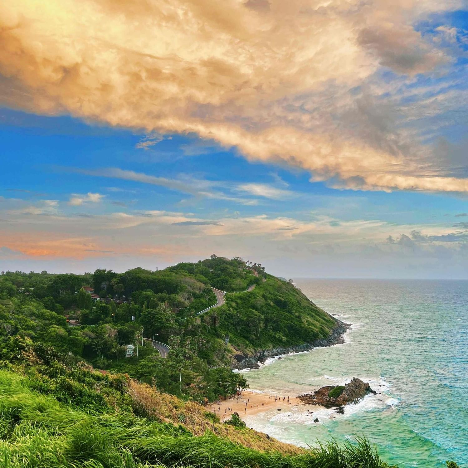 A top view of Yanui Beach taken from Windmill View Point