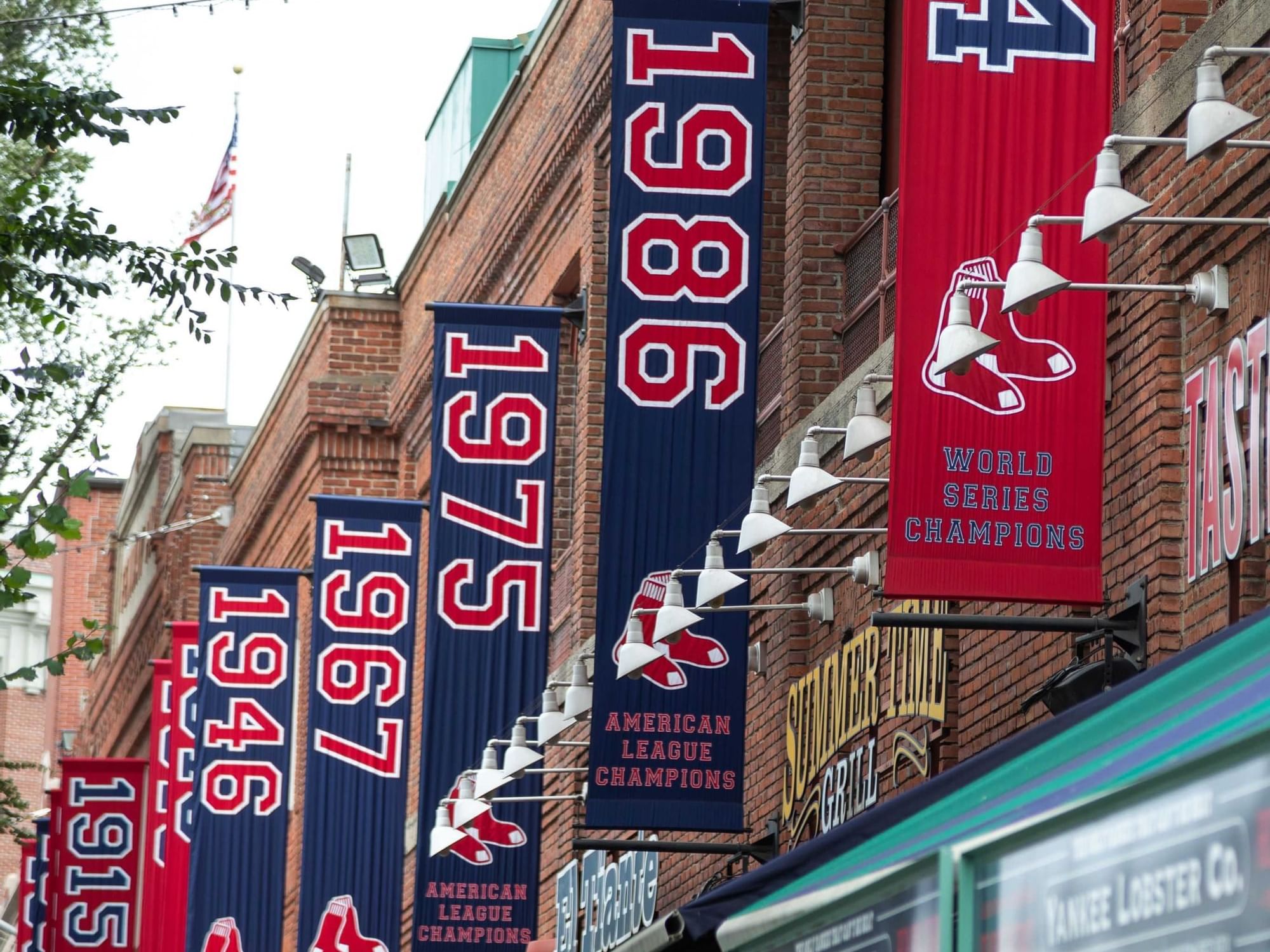 Banners at Fenway Park